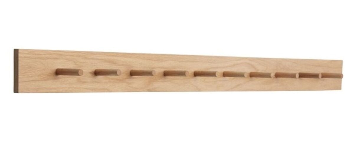 Hübsch Folk vaatenaulakko 10 koukulla, 140 cm tammi