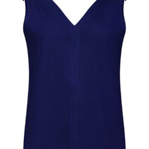 Celia Sleeveless Top Navy Blue