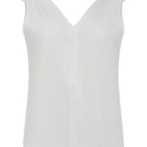 Celia Sleeveless Top Off White