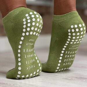 Ankle Socks Meet Me At The Barre Avocado Green