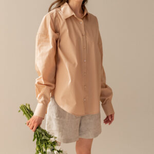 Classic Oversize Shirt Beige