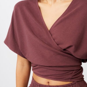 Holistic Wrap Jacket Ruby