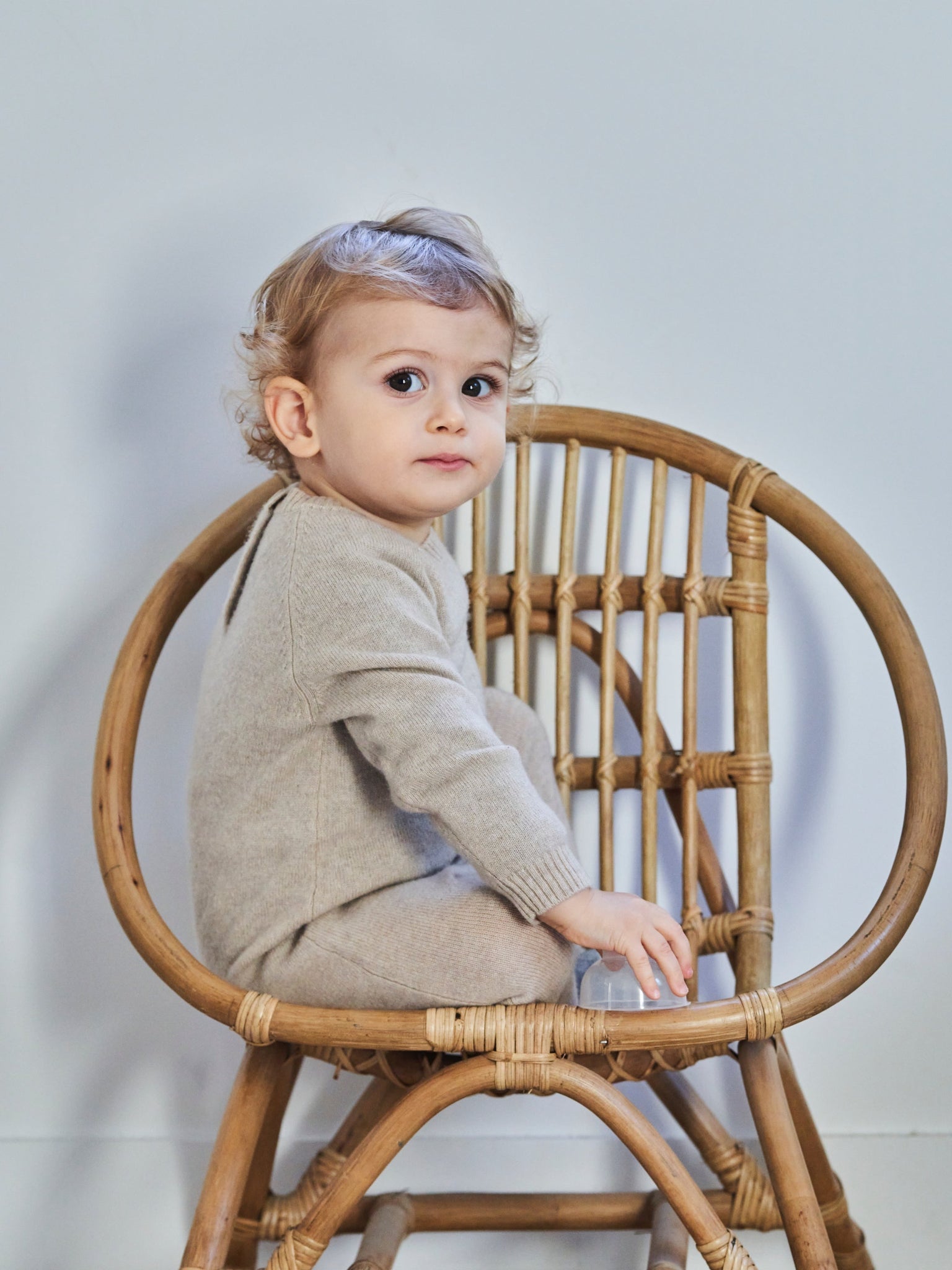 Baby Cashmere Jumpsuit Beige