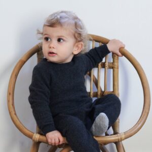 Baby Cashmere Jumpsuit Anthracite