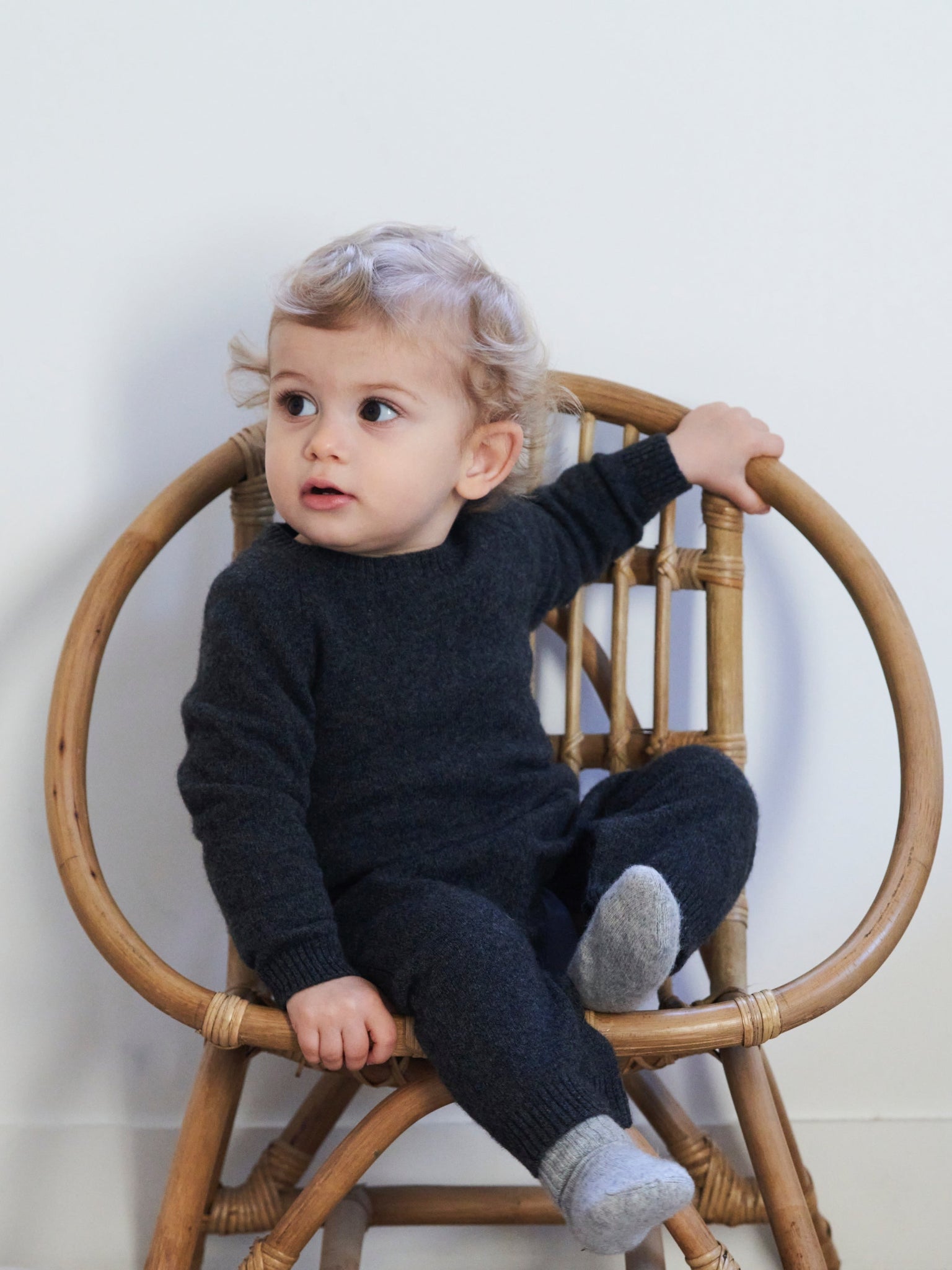 Baby Cashmere Jumpsuit Anthracite