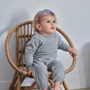 Baby Cashmere Jumpsuit Grey