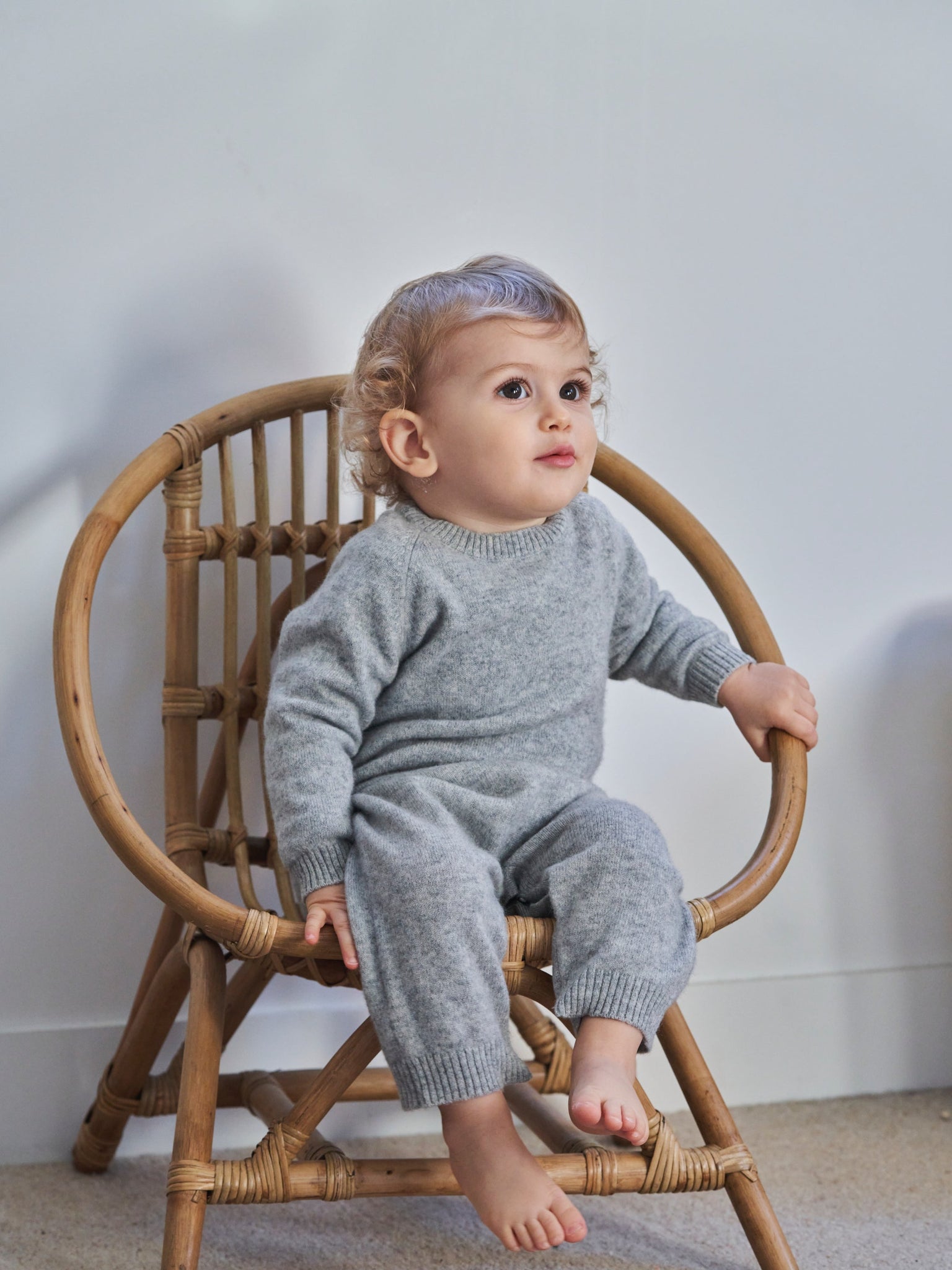 Baby Cashmere Jumpsuit Grey