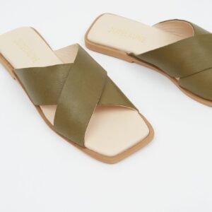 Crossed Sandals Khaki