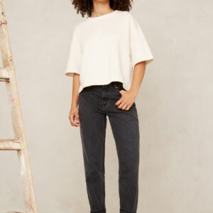 Caroline Cropped Jeans Holo Grey Used