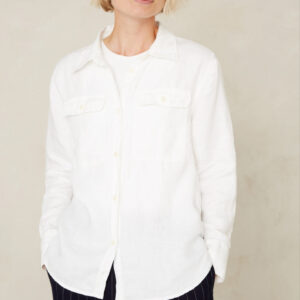 Charlene Linen Shirt Optical White
