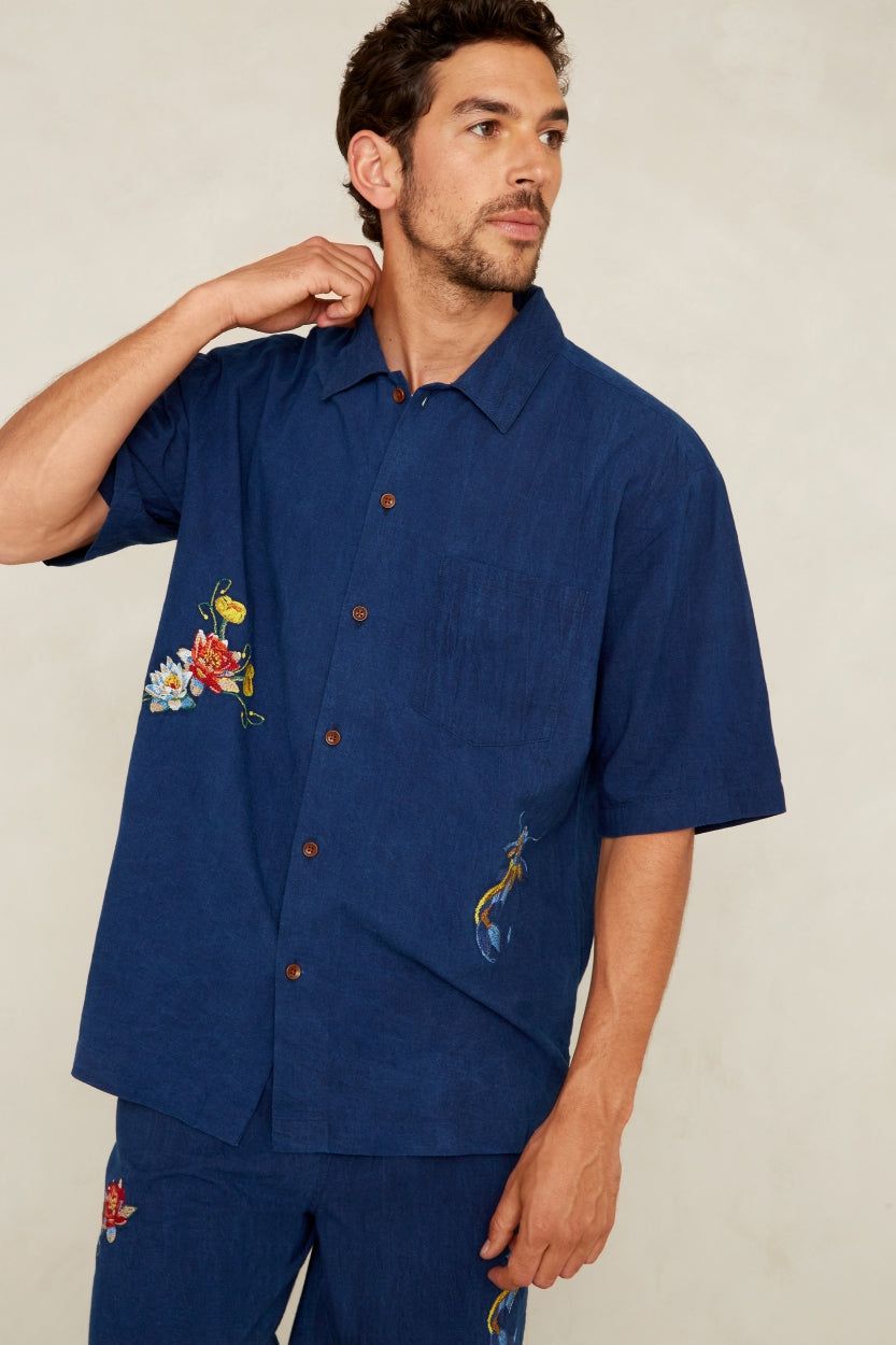 Hans paita luonnollinen indigo