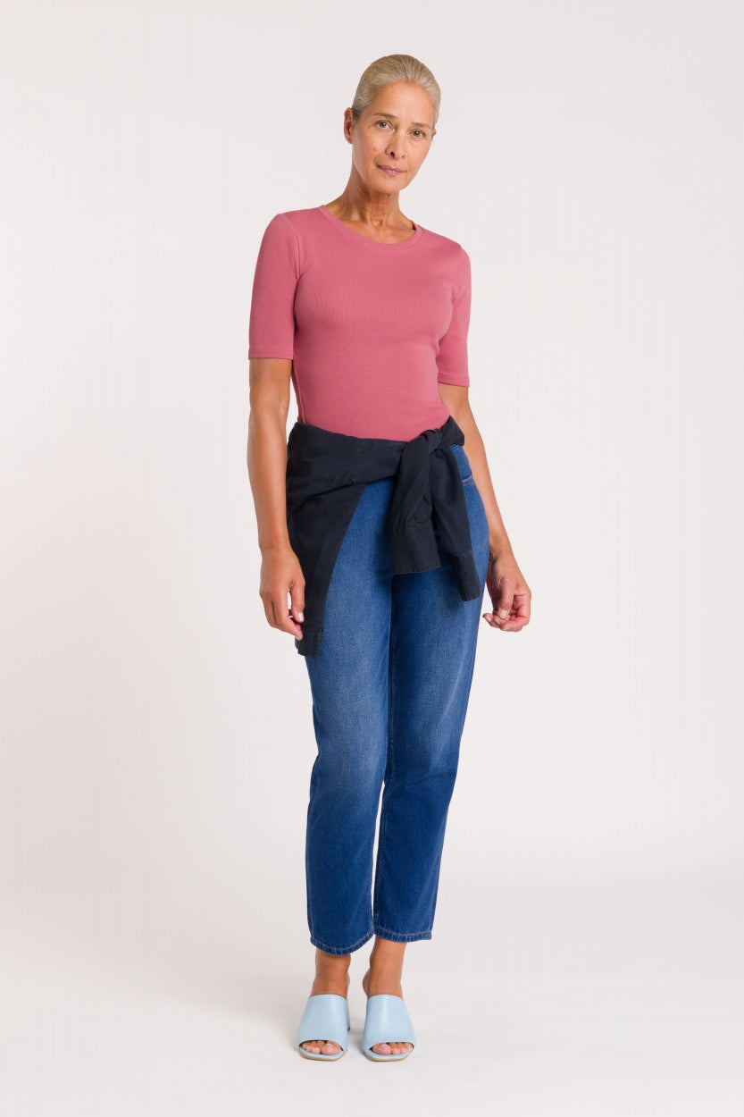 Caroline Cropped Farkut Tumma Denim