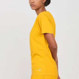 Deep Neck Jersey T-Shirt Ochre