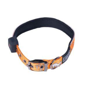 Kaulapanta Light5 Doggo Led Collar, Oranssi, S