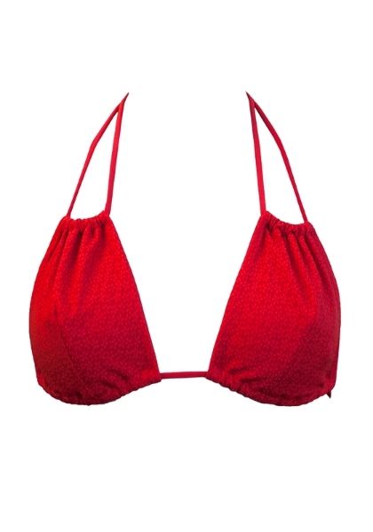 Geranium Low Bikini Yläosa Punainen