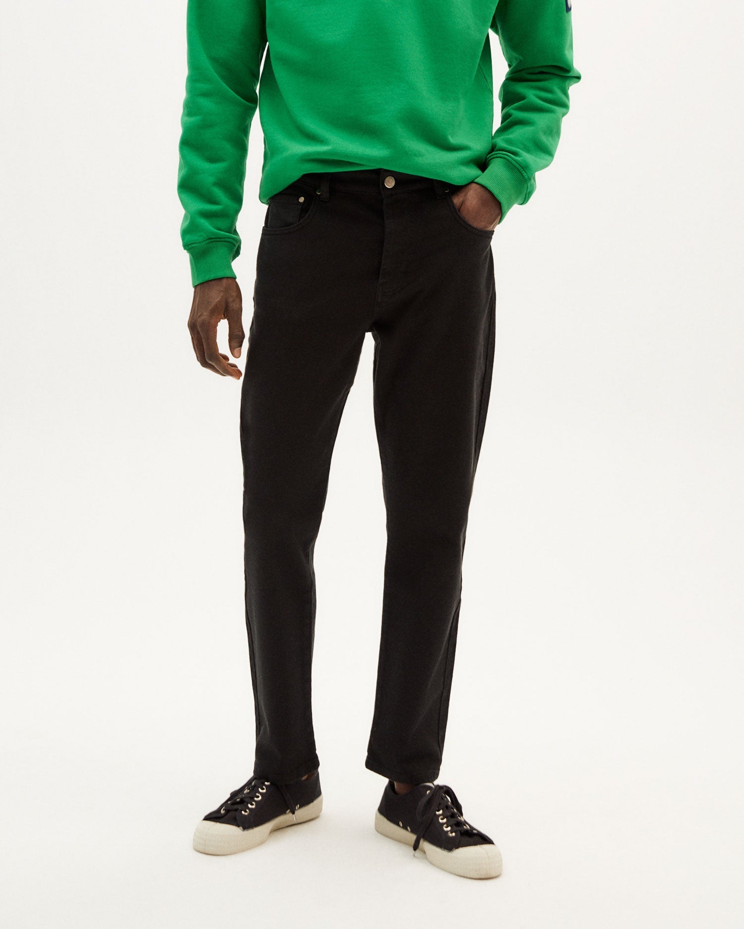 5 Pocket Pants Black