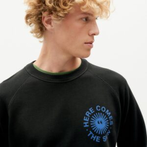Happy Sun Sweatshirt Black