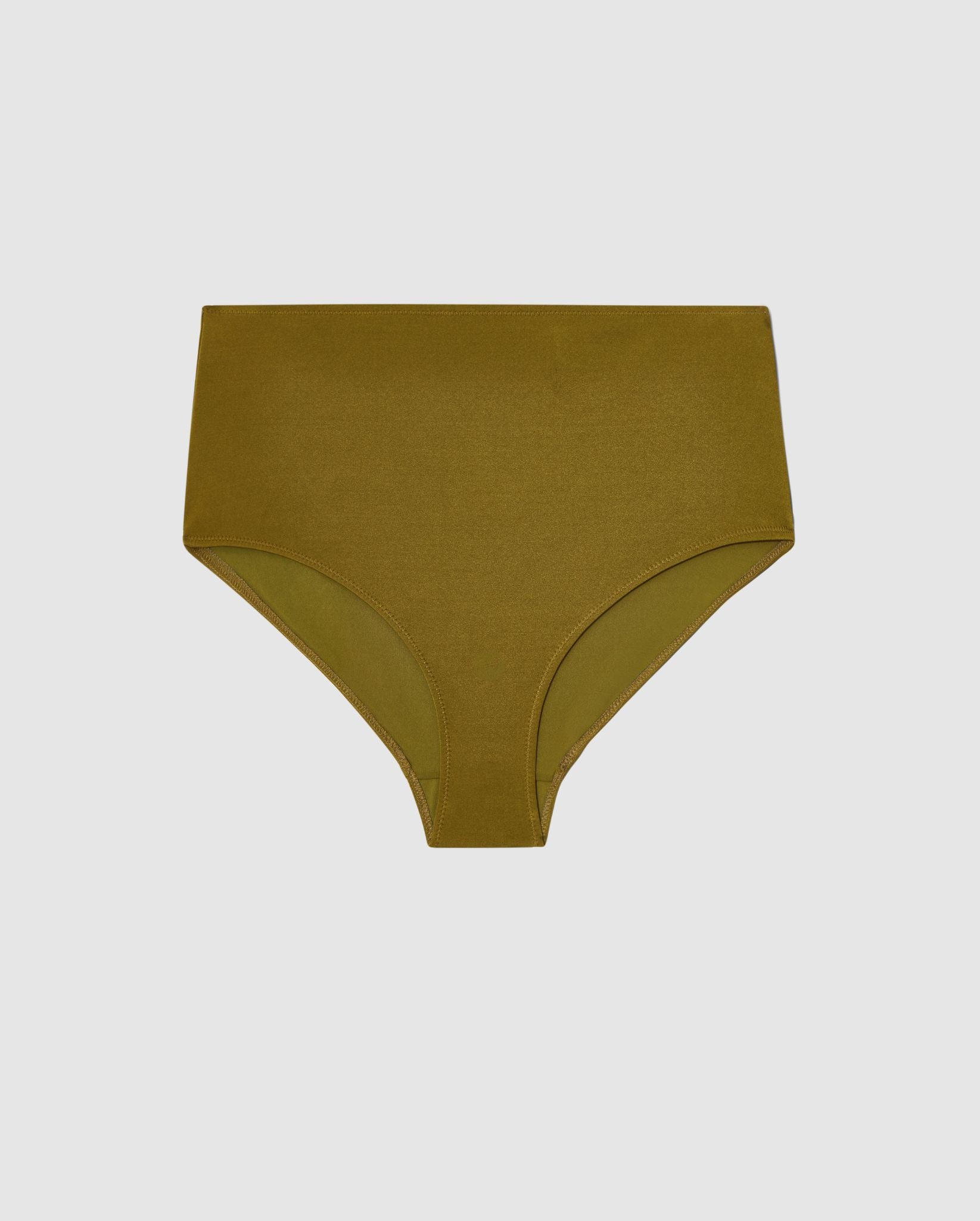 Bikini Alaosa Korkeavyötärö Oliivin Vihreä