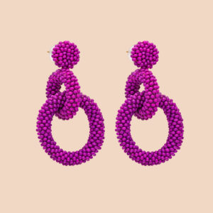 Gia Earrings Boysenberry
