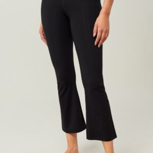 Cropped Flared Pants Black