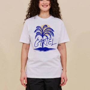 Cartel Palm T-Shirt Shell White