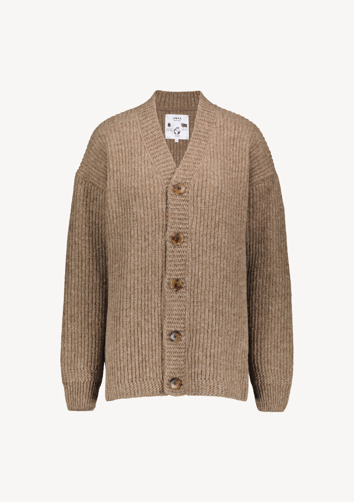 Dagmar Naisten Neuletakki Beige