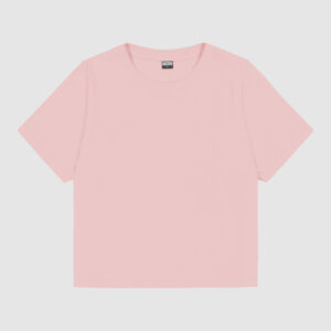 Cropattu T-Paita Misty Rose