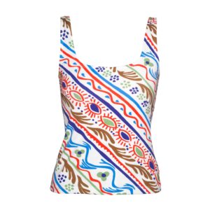 Csath Tank Top Folkdoodle White