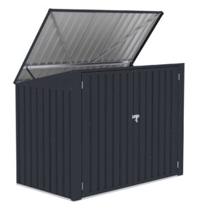 Fornorth Jätesuoja 173x101x131 cm - Tummanharmaa