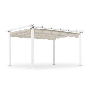 Pergola Hillerstorp Skanör 300 x 400 cm Valkoinen/Hiekka - Valkoinen/Hiekka