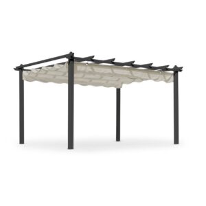 Pergola Hillerstorp Skanör 300 x 400 cm Musta/Hiekka - Musta/Hiekka