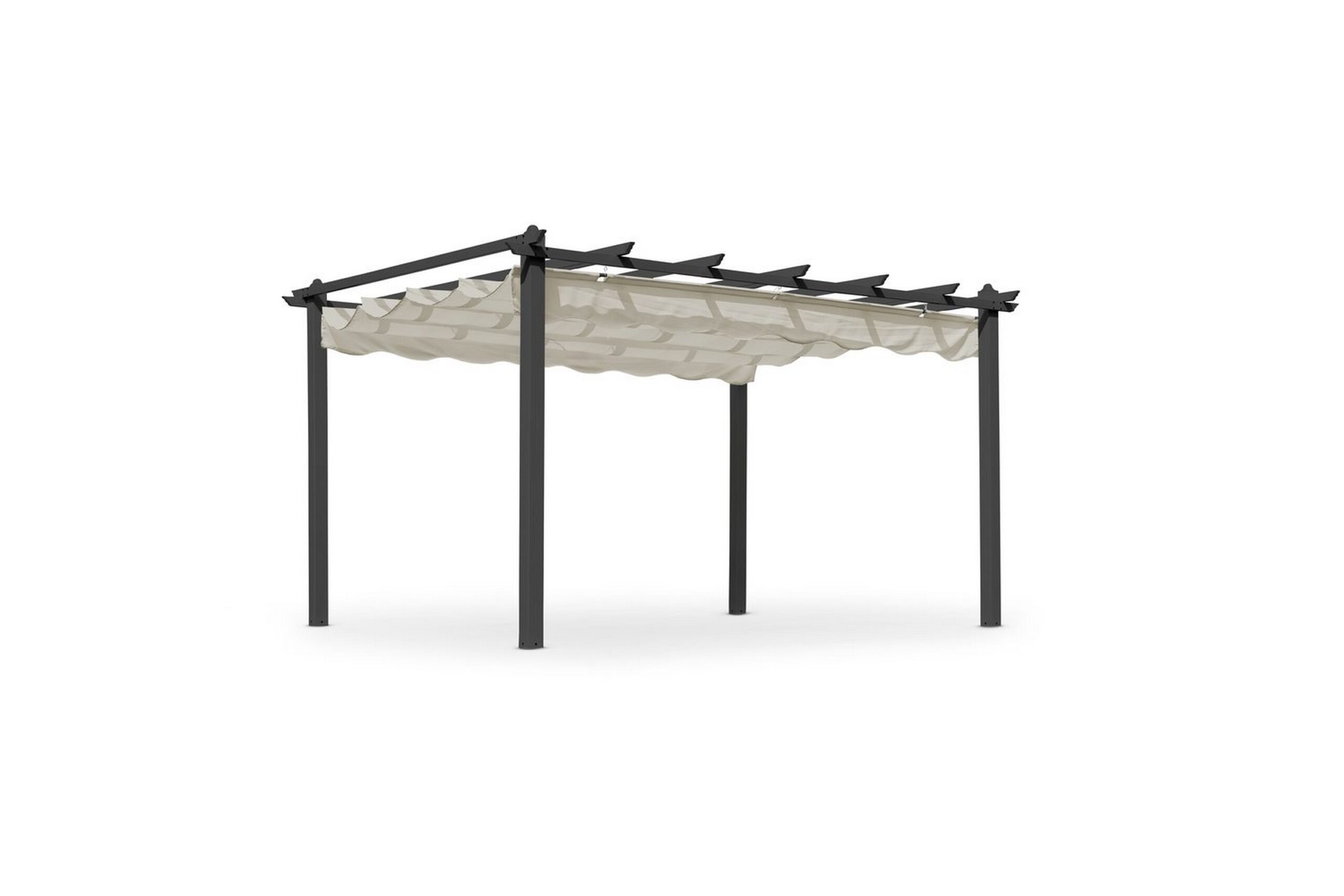 Pergola Hillerstorp Skanör 300 x 400 cm Musta/Hiekka - Musta/Hiekka