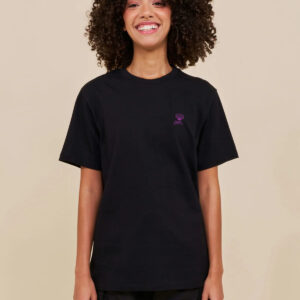 Cartel Scallop Embroidered T-Shirt Black