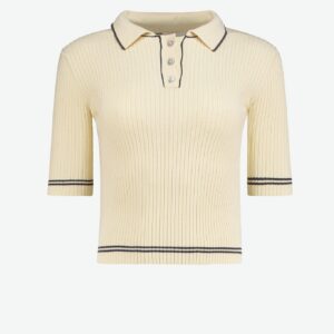 Amber Polo Shirt Ivory White