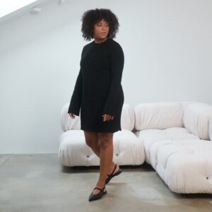 Aušra Cotton Mini Dress Black