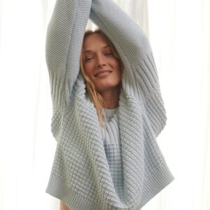 Delčia Cotton Sweater Dew Light Blue