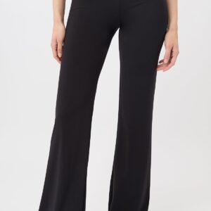 Flared Workout Pants Black