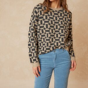Geometric Jacquard Knit