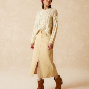 Cableknit Jumper Beige