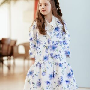 Floral Dream Lasten Sadetakki Valkoinen