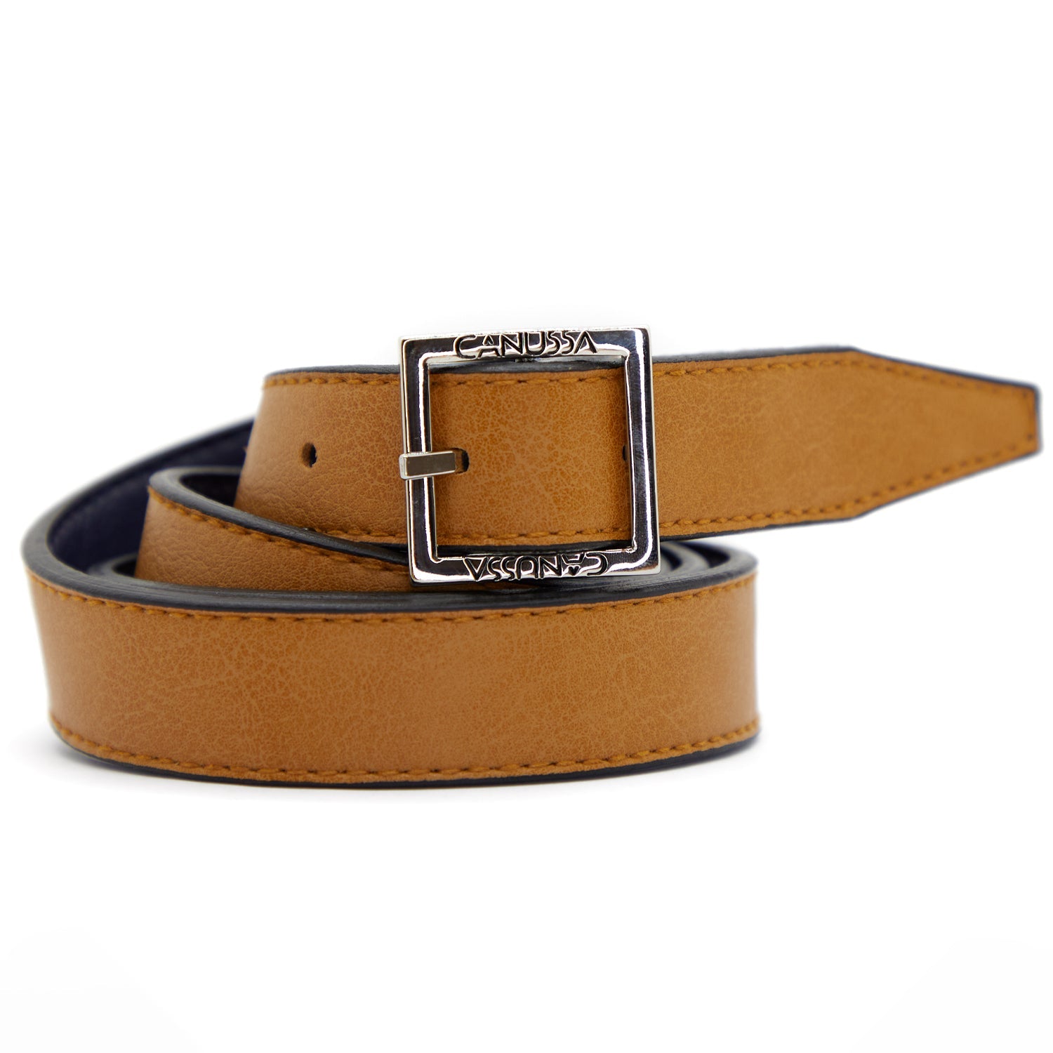 Go Vegan Belt Reversible Camel / Blue