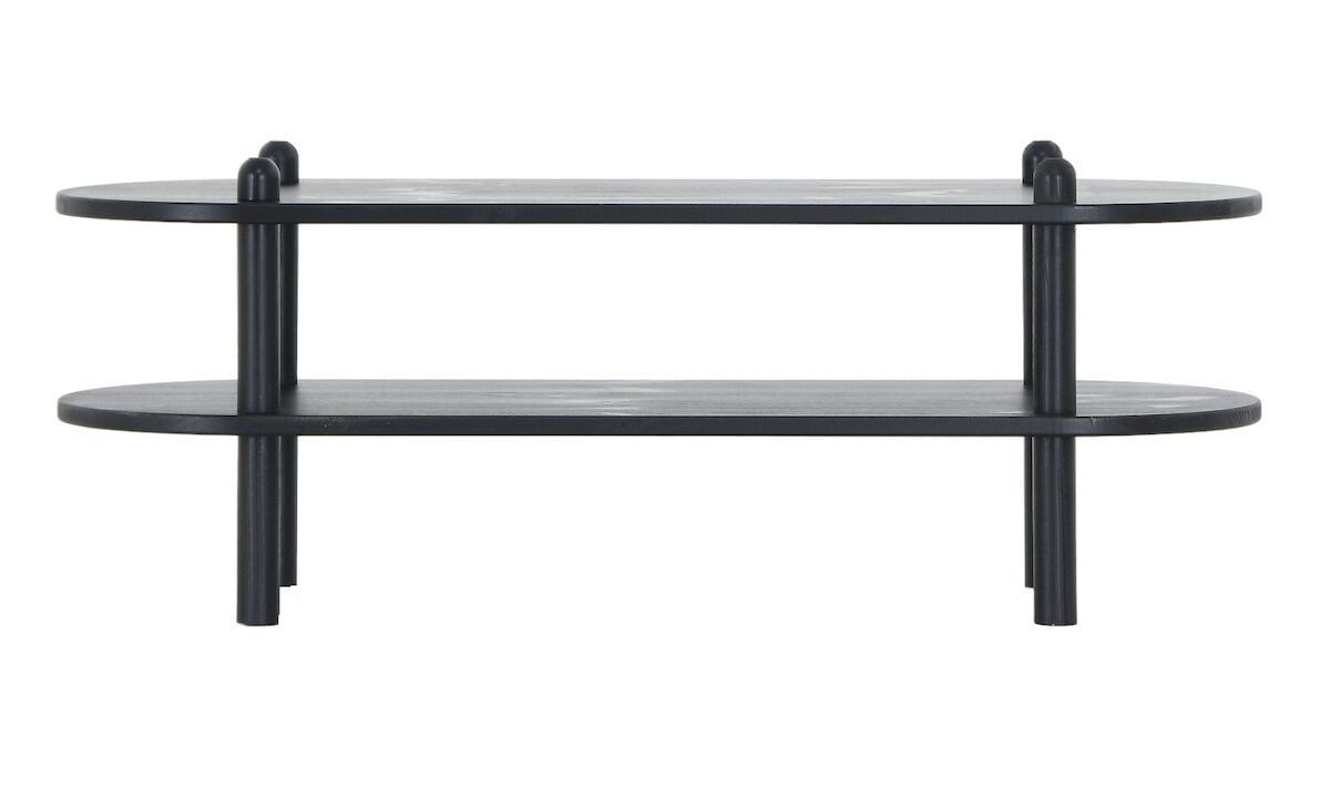 Askel matala taso 100x35x38 cm hiili