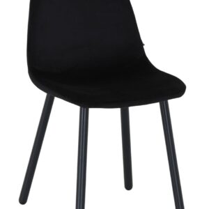 Cosy tuoli musta sametti G062-50, mustat jalat
