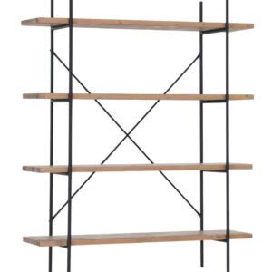 Hilja avohylly 110x31x134 cm antiikkipetsattu/musta