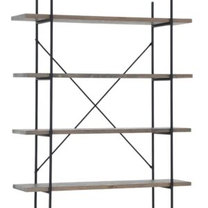 Hilja avohylly 110x31x134 cm harmaa/musta