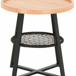 Hilla sivupöytä 50 cm tammi/musta