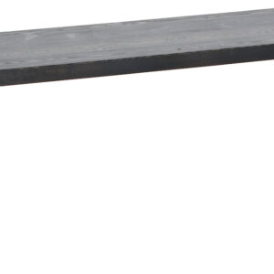 Honka terassipenkki 115x35 cm metallijalalla musta/musta