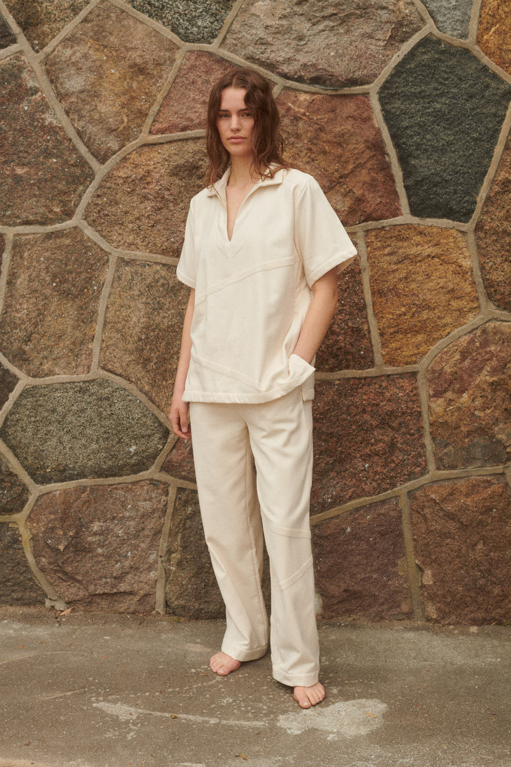Elba Unisex Housut Valkoinen