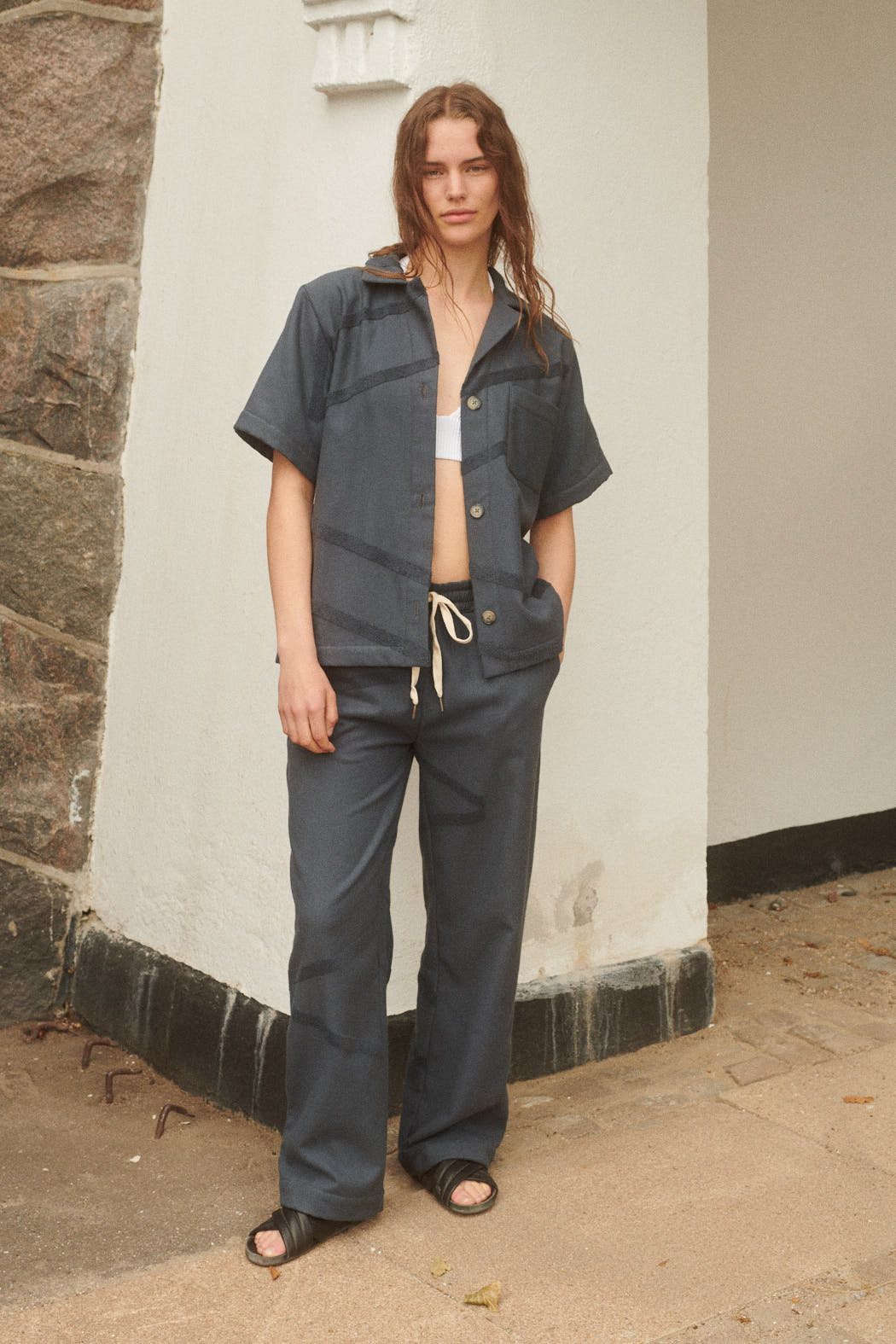 Elba Unisex Housut Harmaa