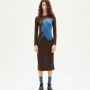 Helen Dress Brown Flower